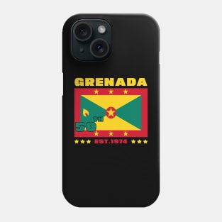 Grenada 50th Independence Day Grenadian Pride Grenada Flag Phone Case