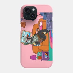 Black Dress Stomach Acid on Couch Phone Case