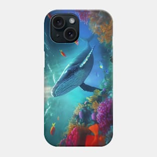 Ocean underwater scene Phone Case