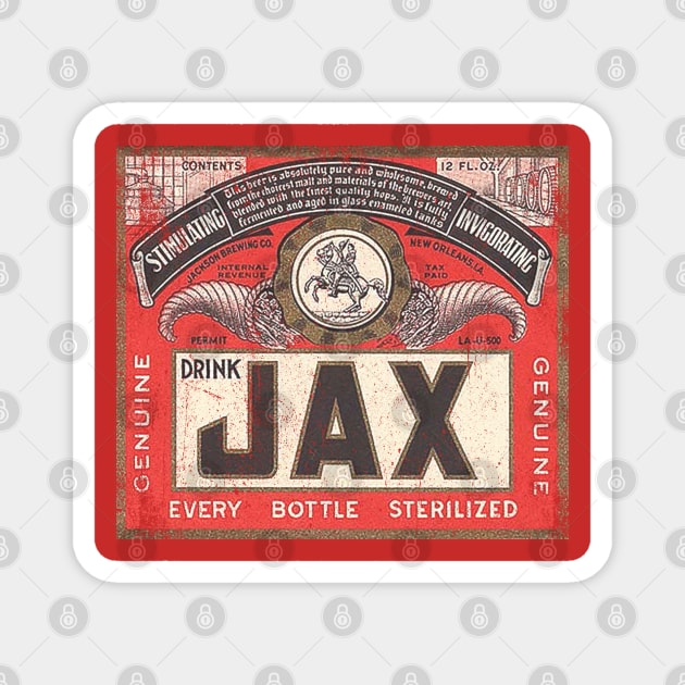 Jax Beer - Vintage Style Magnet by G! Zone