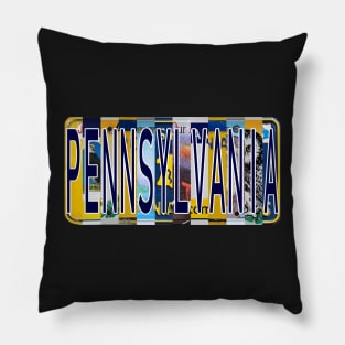 Pennsylvania License Plates Pillow