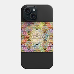 Colorful circles (dark background) Phone Case