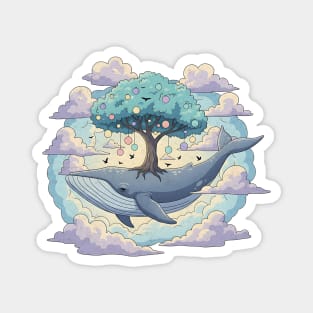 Whale Tree of Life – Dreamscape Fantasy Design Magnet