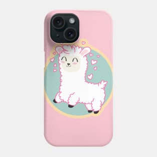 Cute Llama Cartoon Drawing Phone Case