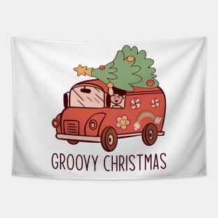 groovy christmas Tapestry