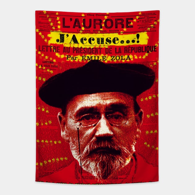 Émile Zola - I Accuse! Tapestry by Exile Kings 