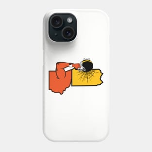 Cleveland vs Pitt Helmet Smash Phone Case