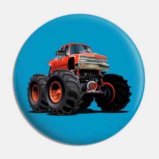 Cartoon monster truck Pin