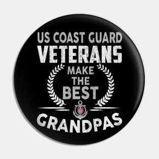 US Coast Guard Veterans Make the Best Grandpas T-Shirt Coast Guard Veteran Pin