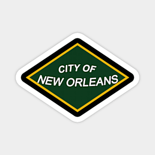 Illinois Central's City of New Orleans Train Magnet