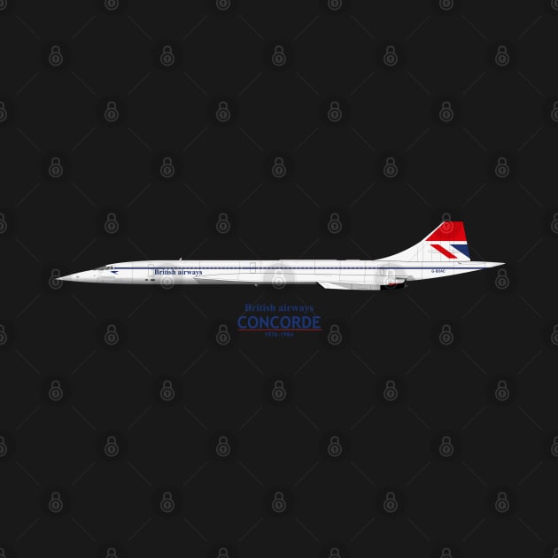 British Airways Concorde 1976 To 1984 by SteveHClark