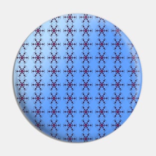 Cute geometric pattern of colorful snowflakes Pin