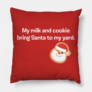 SANTA MILK AND COOKIES Pillow