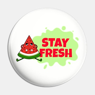 CUTE Watermelon Slice Funny Fresh Fruit Art Pin