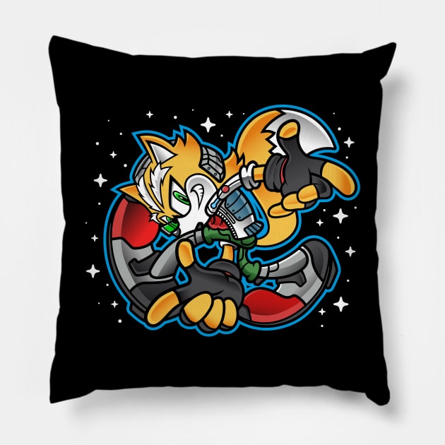 Fox Adventure Pillow by demonigote