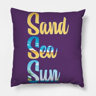 Sand Sea Sun Pillow