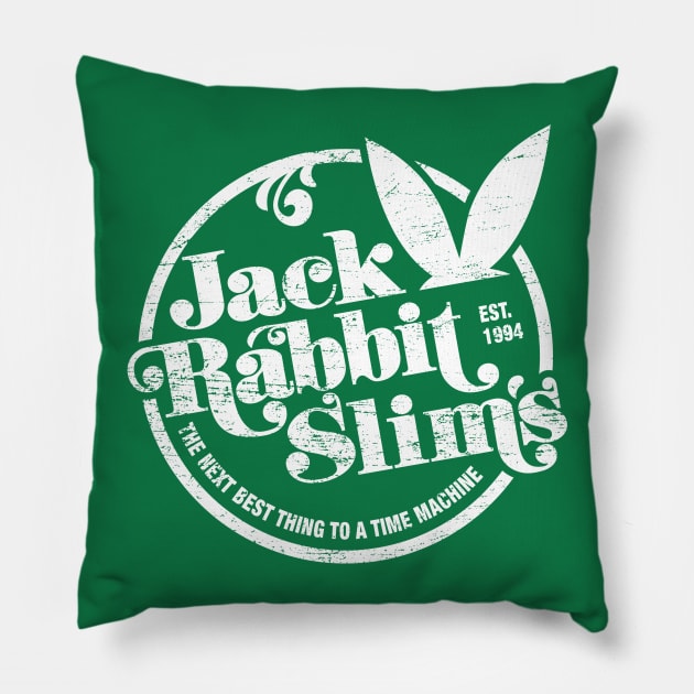 Jack Rabbit Slim's (aged look) Pillow by MoviTees.com