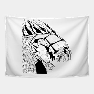 robot gojira the mechagodzilla kaiju ecopop Tapestry