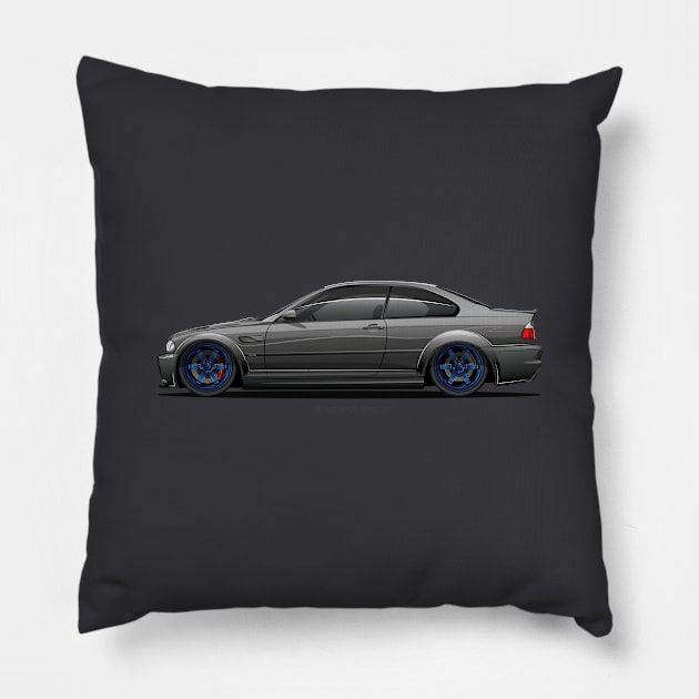 E46 BMW M3 SUPERSPEC Pillow by superspec