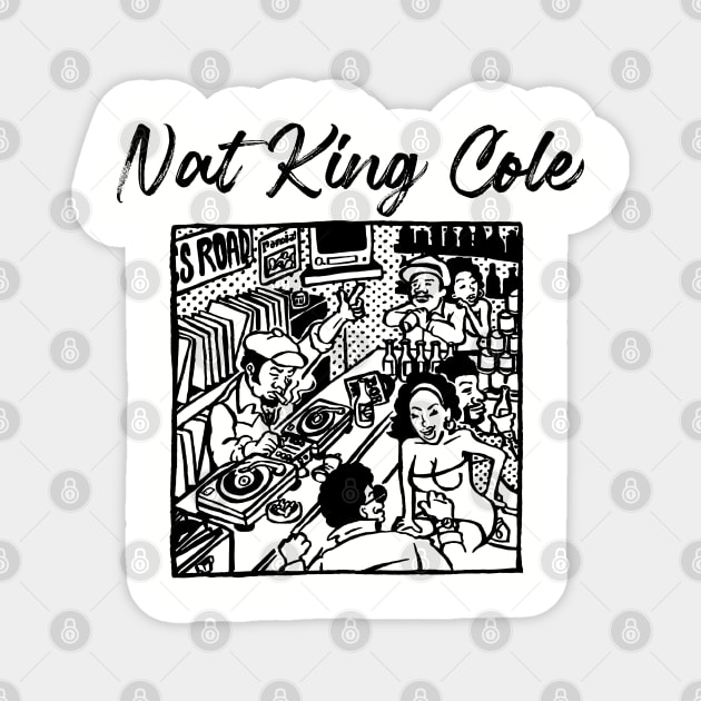 nat king ll vinyl store Magnet by sumurbatu