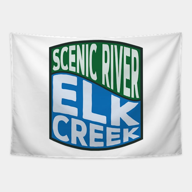 Elk Creek Scenic River wave Tapestry by nylebuss