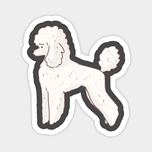 Cartoon poodle dog Magnet