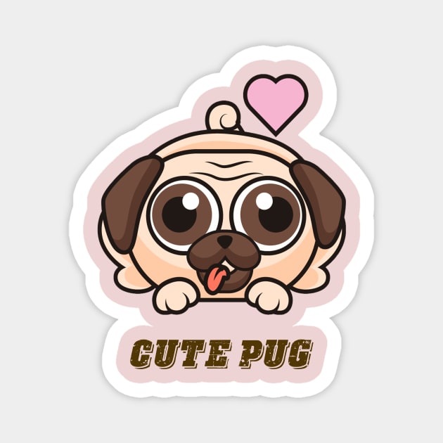 Cute pug lover Magnet by This is store