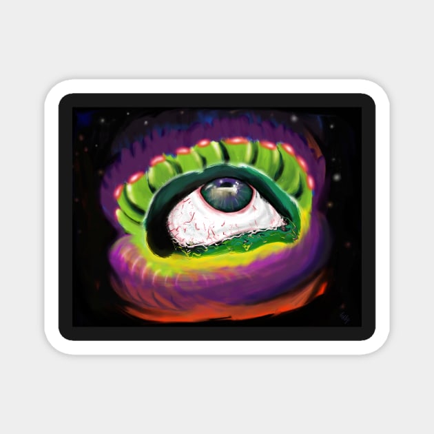 eyes crying sky Magnet by IconAge