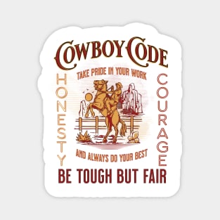 Cow boy Magnet