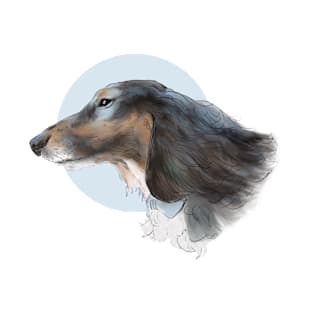 Dachshund Watercolor Illustration T-Shirt