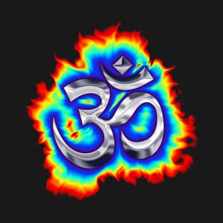 colorful psychedelic OM symbol T-Shirt