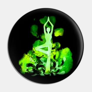 yoga green inv Pin