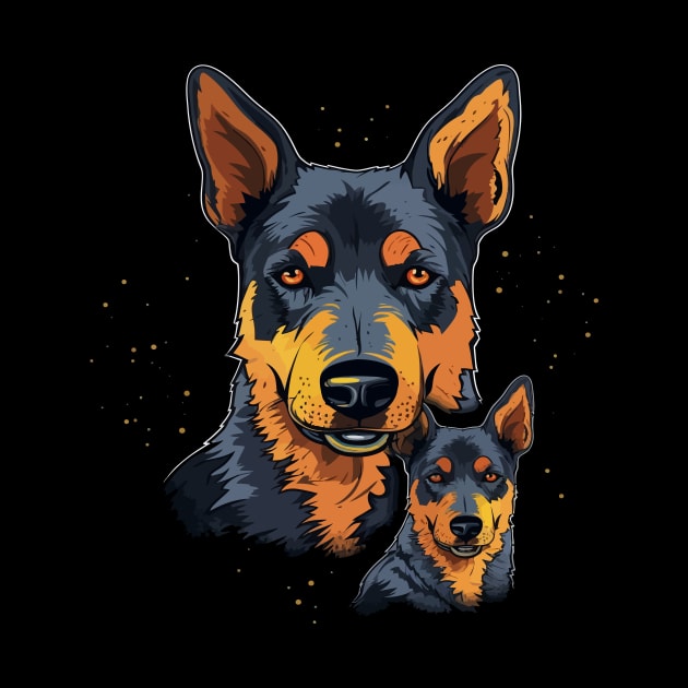 Australian Cattle Dog Fathers Day by JH Mart