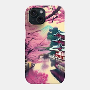 Japanese landscape Phone Case