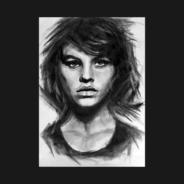 Barbara, charcoal sketch by stoekenbroek