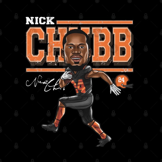 Nick Chubb Cleveland Cartoon by Buya_Hamkac