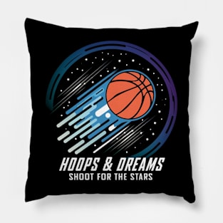 Hoops and Dreams - Basketball Lovers Gift Pillow