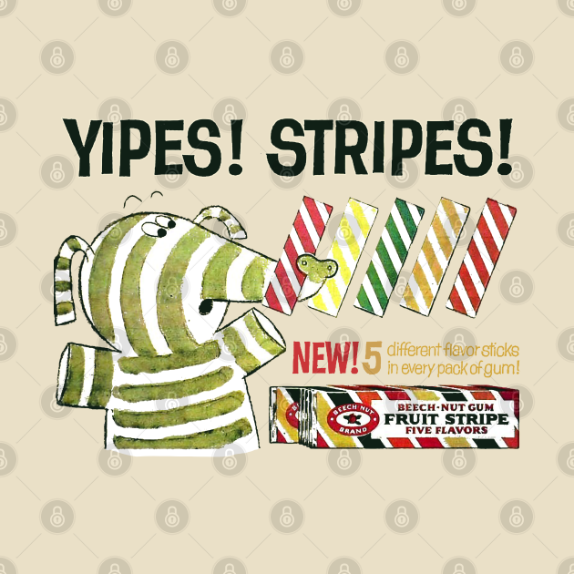 yikes stripes fruit stripe gum