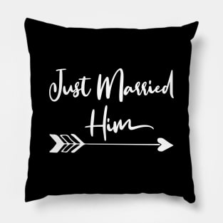 Just Married Couple Matching Pillow