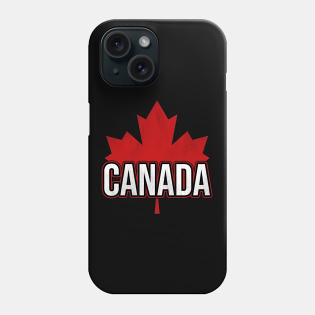 Canada Flag Maple Leaf Phone Case by funkyteesfunny