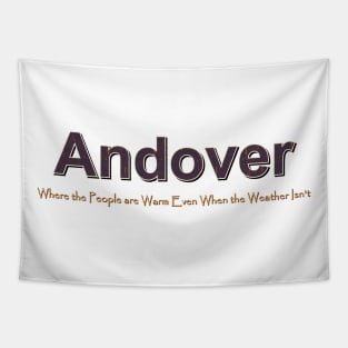 Andover Grunge Text Tapestry