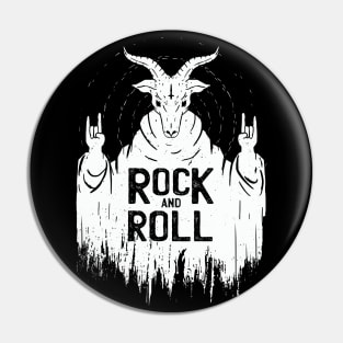 Satan Rock and Roll // Funny Devil Rock Pin