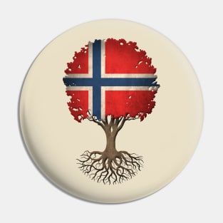 Tree of Life with Norwegian Flag Pin