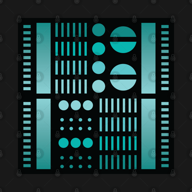 “Dimensional Systems (1)” - V.6 Green - (Geometric Art) (Dimensions) - Doc Labs by Doc Labs