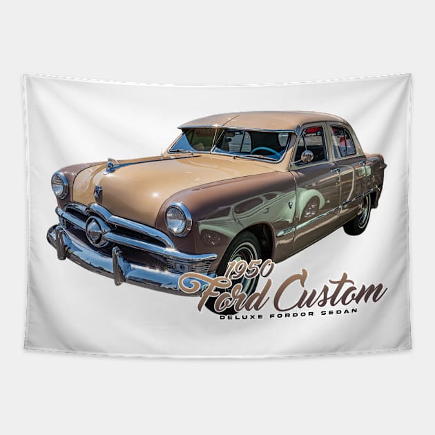 1950 Ford Custom Deluxe Fordor Sedan Tapestry by Gestalt Imagery