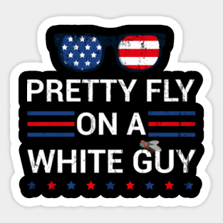 Pretty Fly For A White Guy Meme Stickers Teepublic