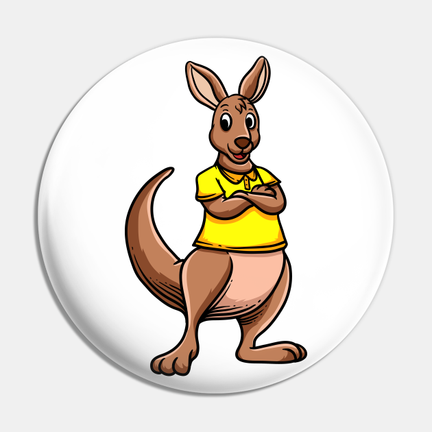 Cute Anthropomorphic Human-like Cartoon Character Kangaroo in Clothes - Cute Cartoon Kangaroo - Pin | TeePublic Cute Anthropomorphic Human-like Cartoon Character Kangaroo in Clothes - Cute Cartoon Kangaroo - Pin | TeePublic