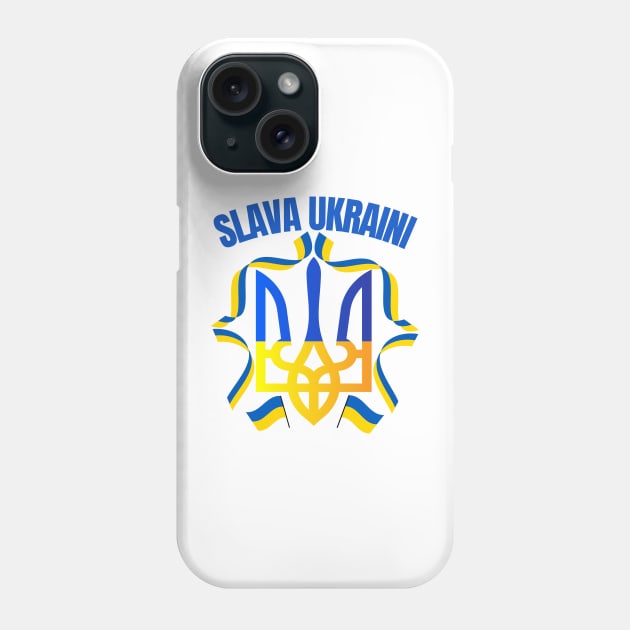 Slava Ukraini, Glory To Ukraine, I Stand With Ukraine Phone Case by Coralgb