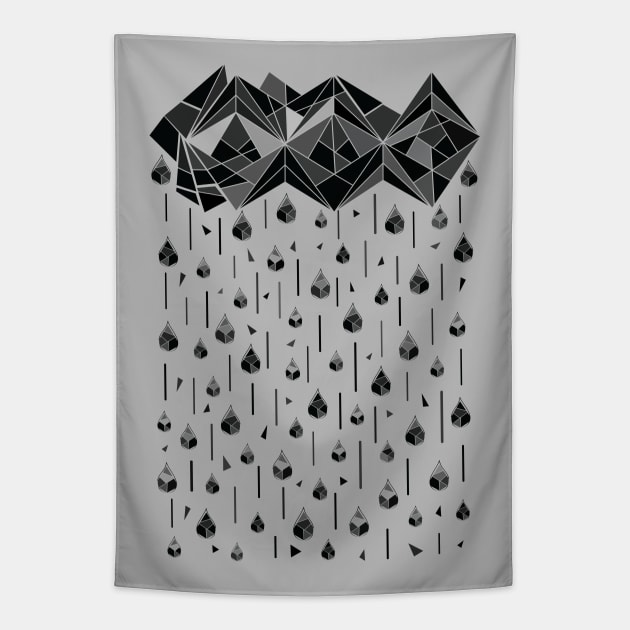 Geometric rain Tapestry by CindyS