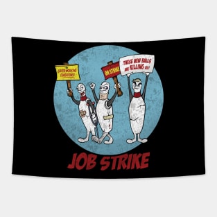 Bowling Job Strike Comics Tapestry